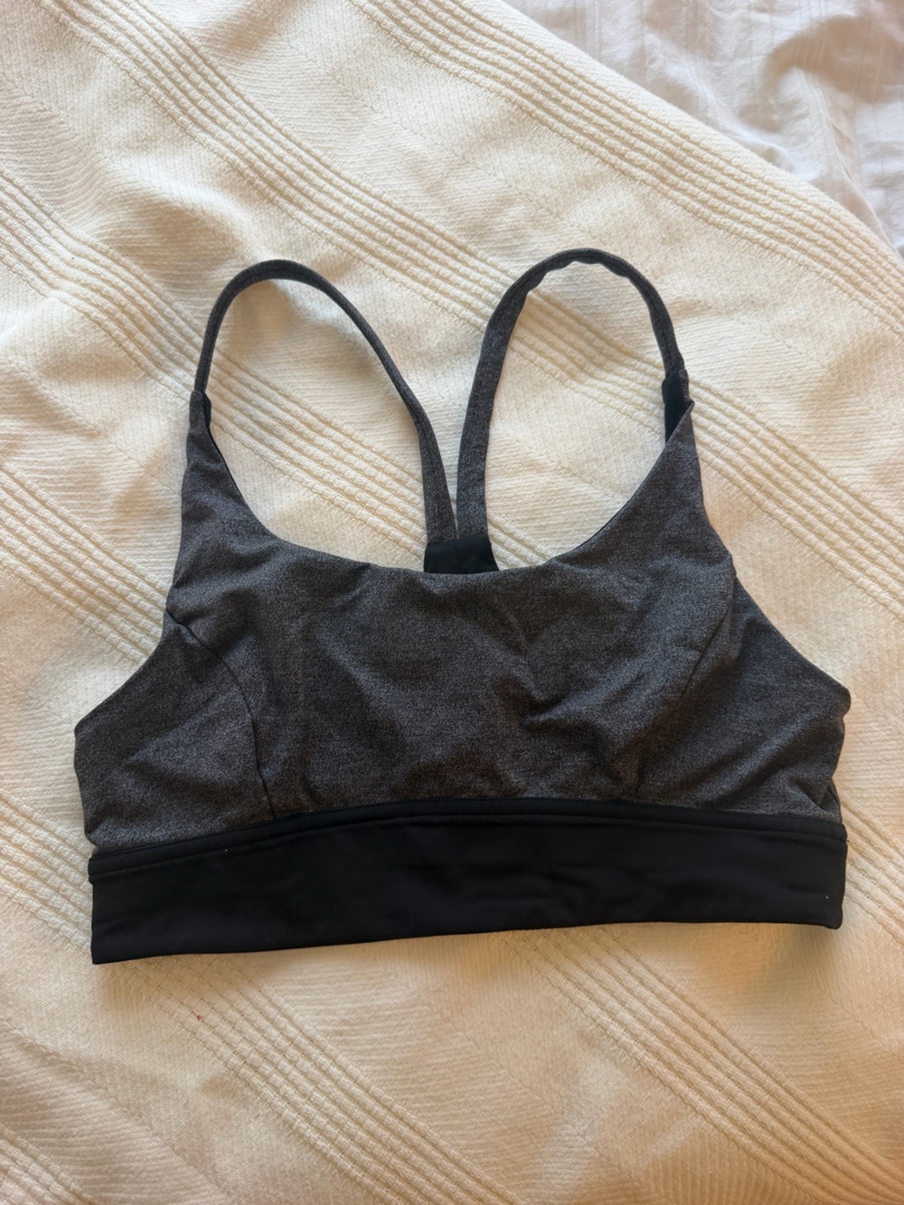 lululemon Black & Charcoal Sports Bra